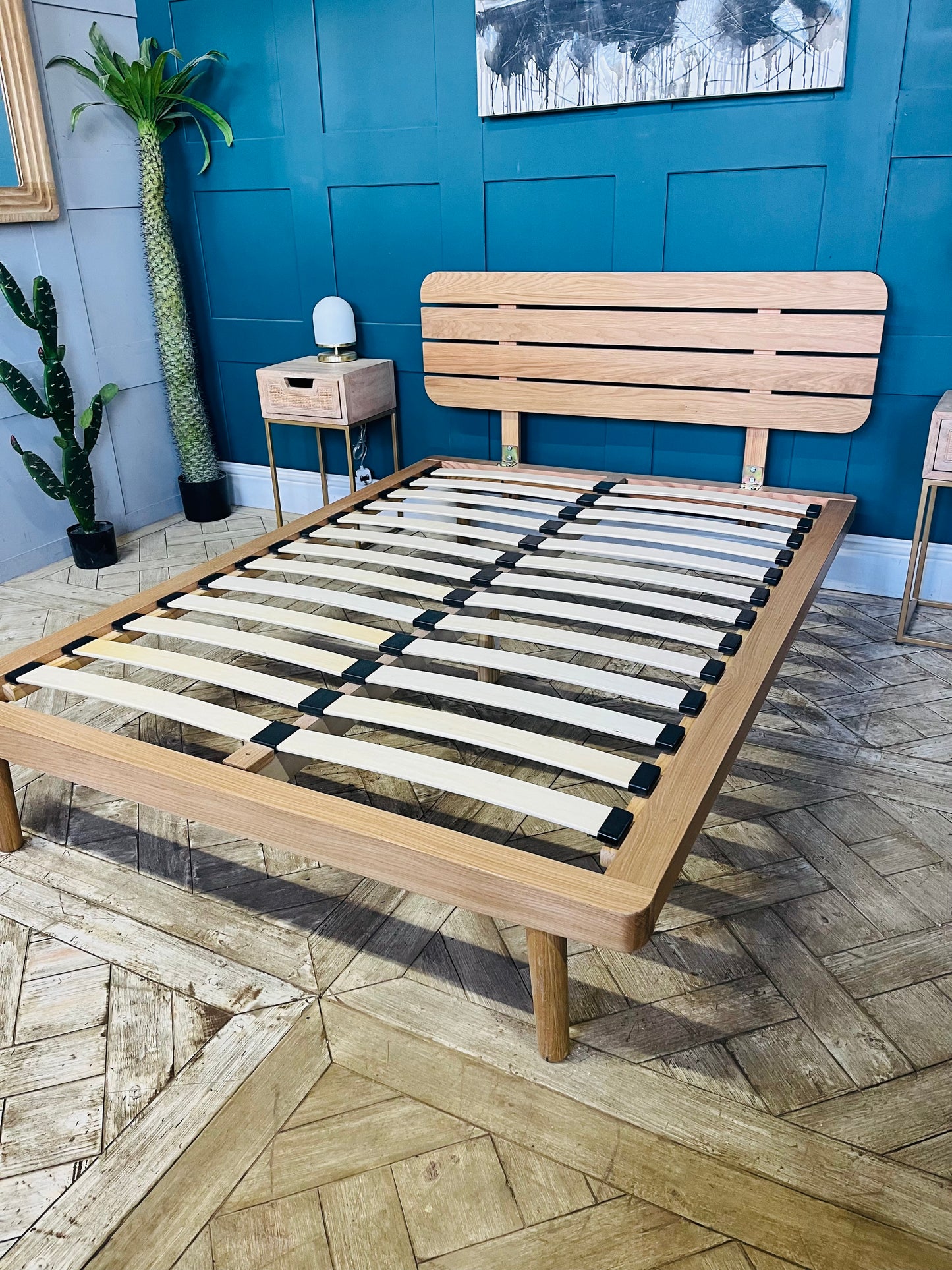 John Lewis Bow Bed Frame Double With Slatted Headboard