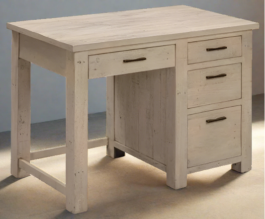 Scandinavian style rustic pine compact desk