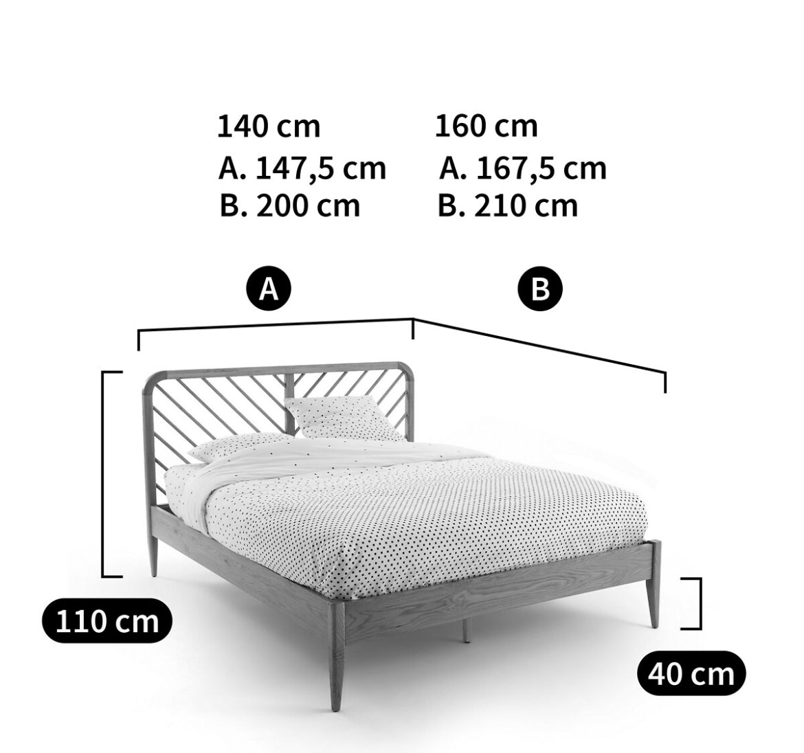 LA REDOUTE INTERIEURS Signatures Anda Bed Frame. King Size