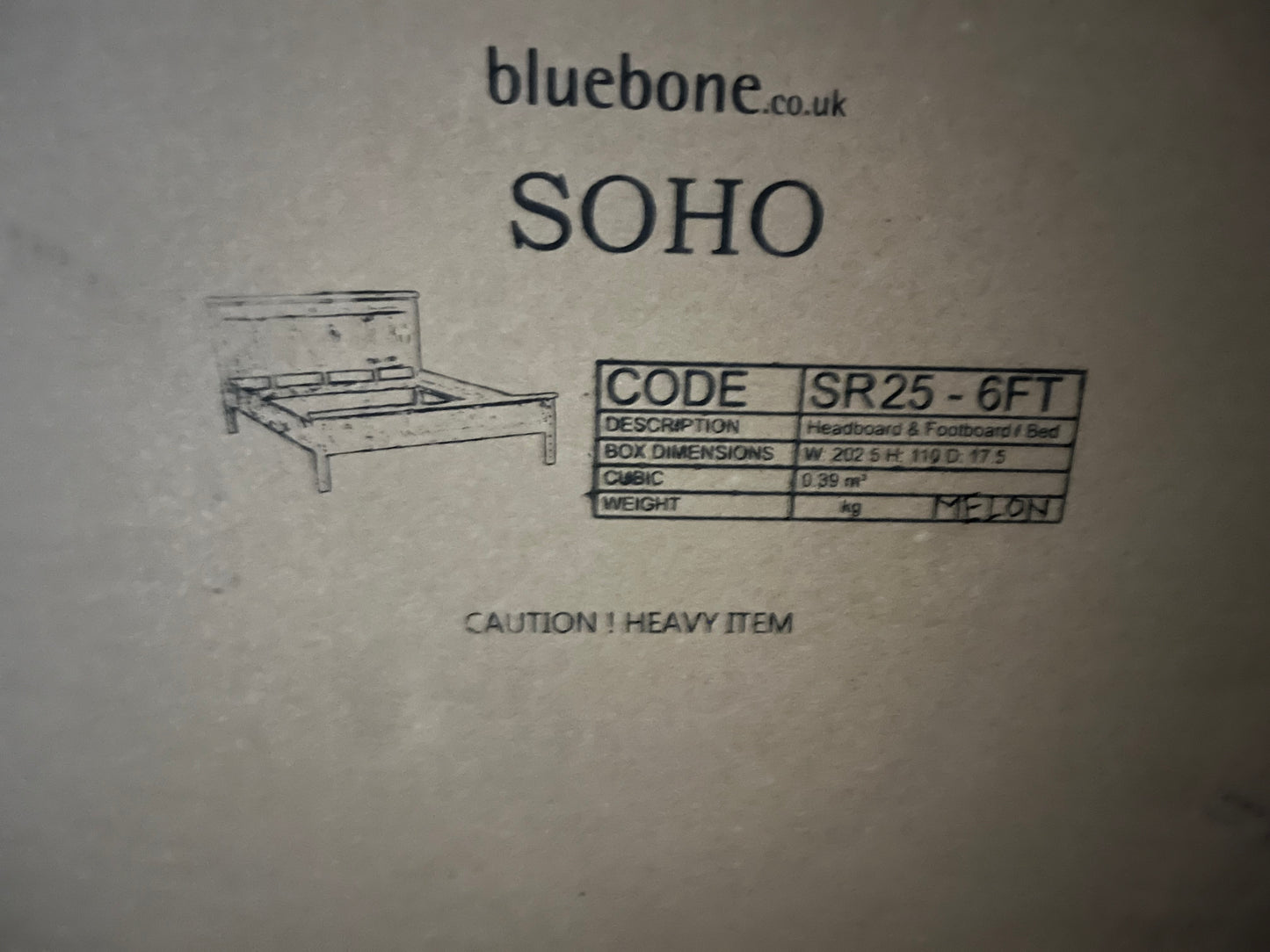 Bluebone Soho Super king Bed