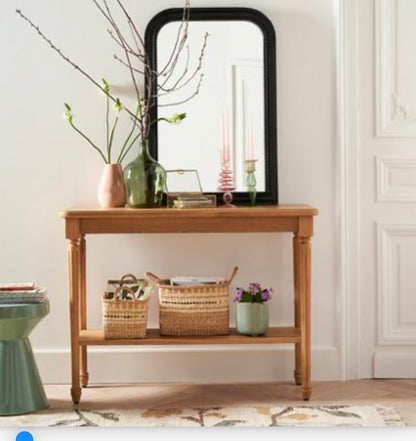 LA REDOUTE INTERIEURS Baudry Solid Oak Console Table