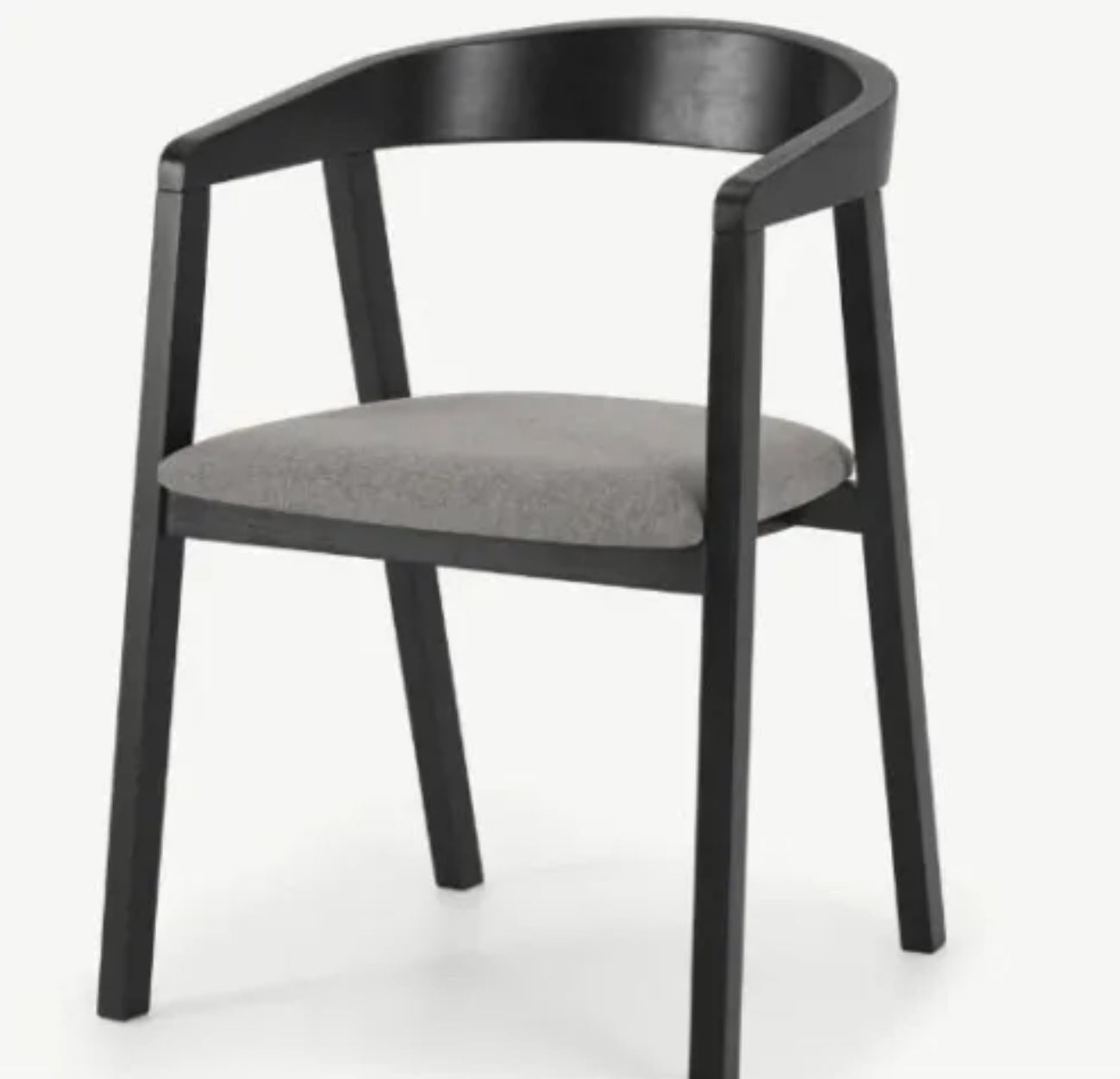 Made.com Placido Carver Dining/desk Chair Black/grey.