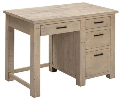 Scandinavian style rustic pine compact desk