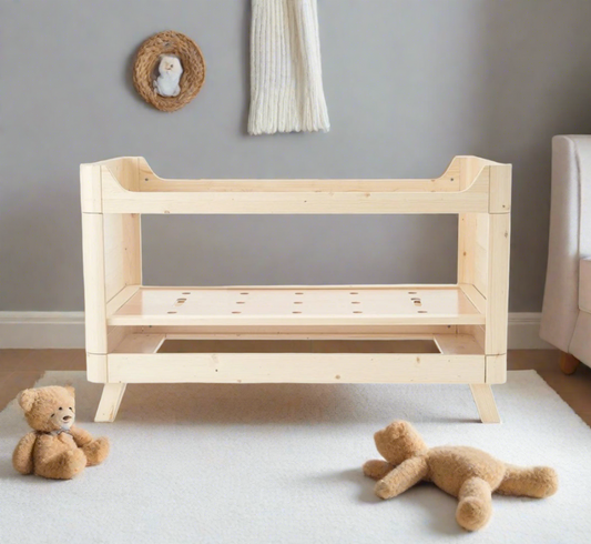 Baby Cot Bed, Natural By Sazy, Suitable From Birth To 18months+ In New Condition