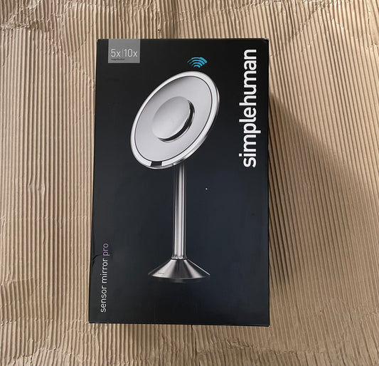 SimpleHuman Pro 8” Sensor Mirror 5x+10x DUAL Magnifying - ST3007 Silver