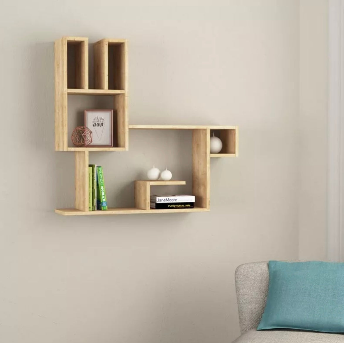 Rabbit Accent Shelving Unit - Bunny Design Floating Shelves - Multi Level Shelf