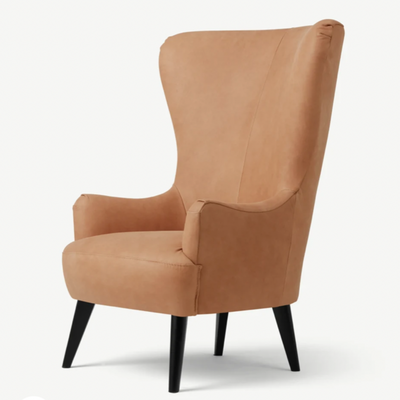 MADE.COM Bodil Accent Armchair, Tan Leather #7747