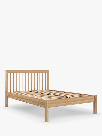 John Lewis Spindle Solid Oiled Oak & Pine King Size Slatted Bed Frame