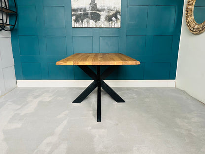 Live Edge Dining Table With Starlight Legs 6-seater