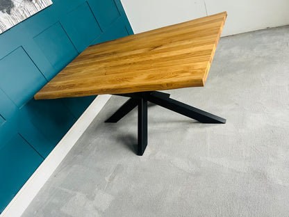 Live Edge Dining Table With Starlight Legs 6-seater