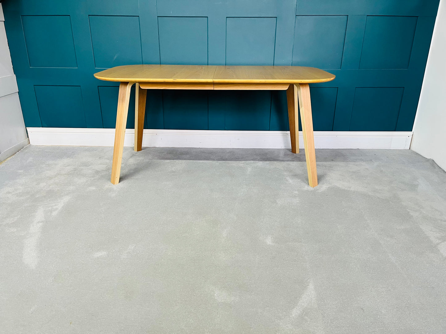 John Lewis Anton 6 Seater Extending Dining Table, Oak*no Leaf* R15.)