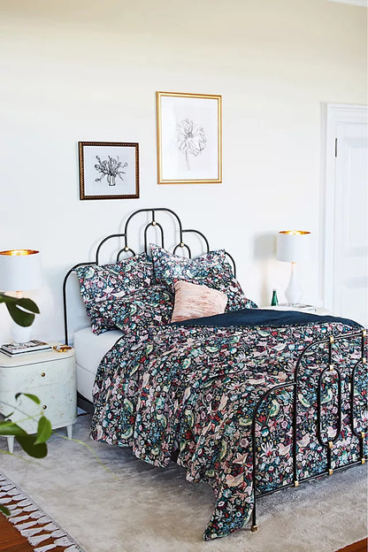 Anthropologie Iron Deco King Size Bed