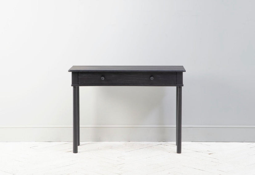 Perch And Parrow Rebecca Oak Dressing Table in Black #7740/1