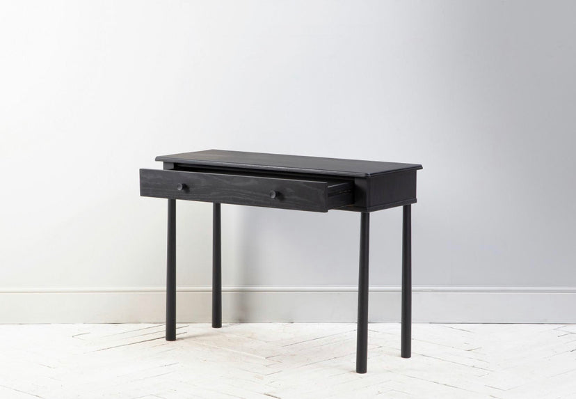 Perch And Parrow Rebecca Oak Dressing Table in Black #7740/1