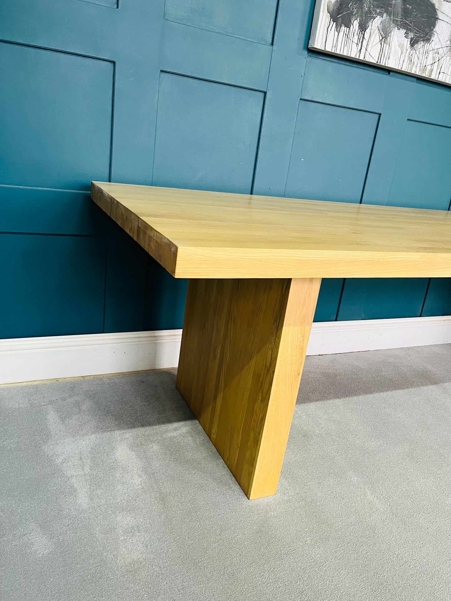 La Redoute Vova Dining table for 6/8 people, solid oak. 260 x 90cm