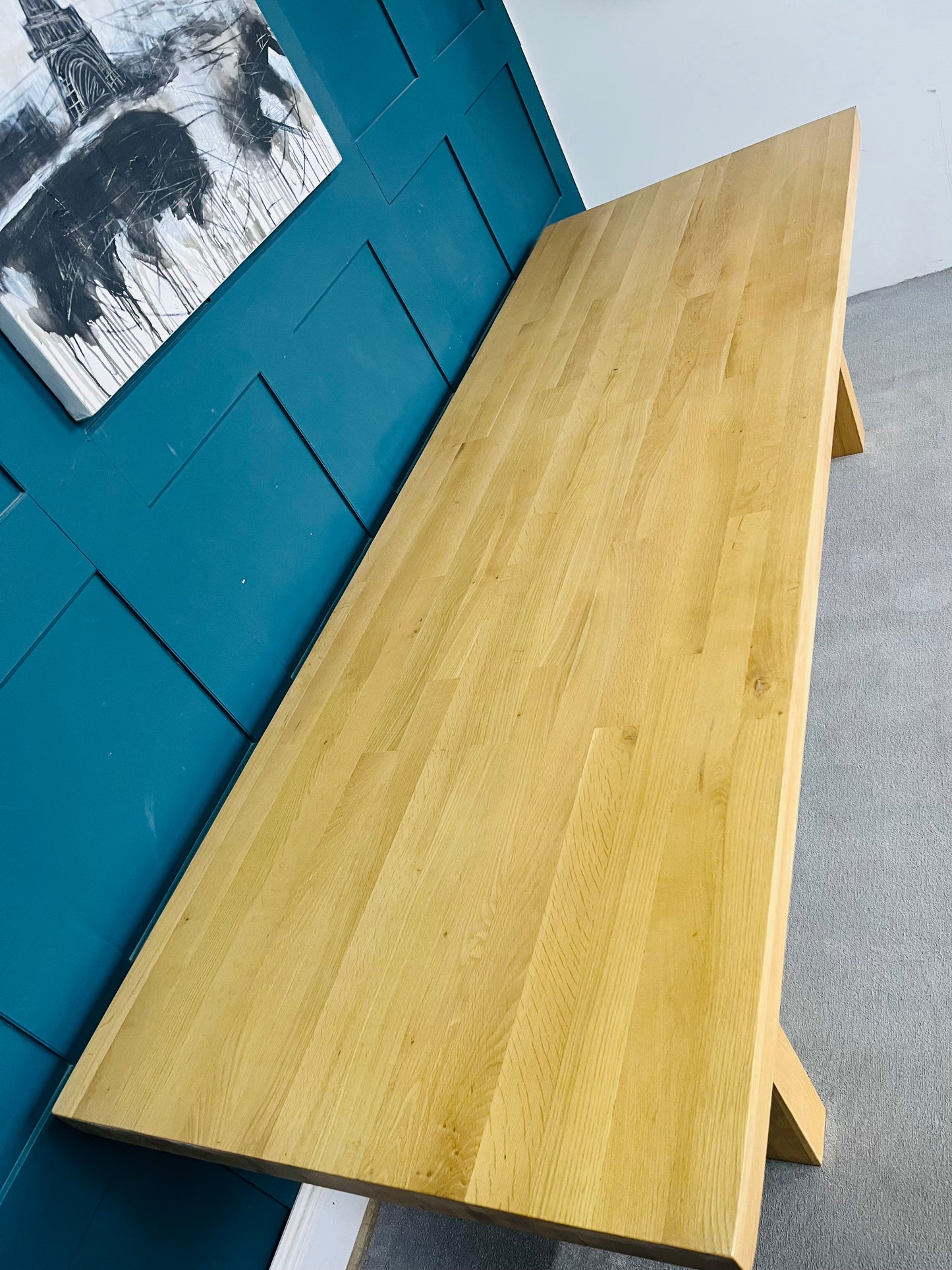 La Redoute Vova Dining table for 6/8 people, solid oak. 260 x 90cm
