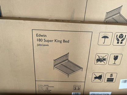 John Lewis Edwin Bed Frame, Super King Size, Stained Oak