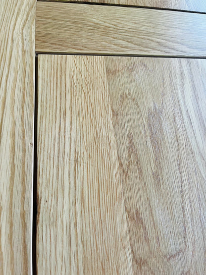 Dorset  4FT 7" X 3FT Natural Oak Extending Dining Table Oak Furniture Land