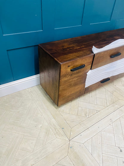 Made.com Lucien large sideboard, Dark Mango Wood. R51