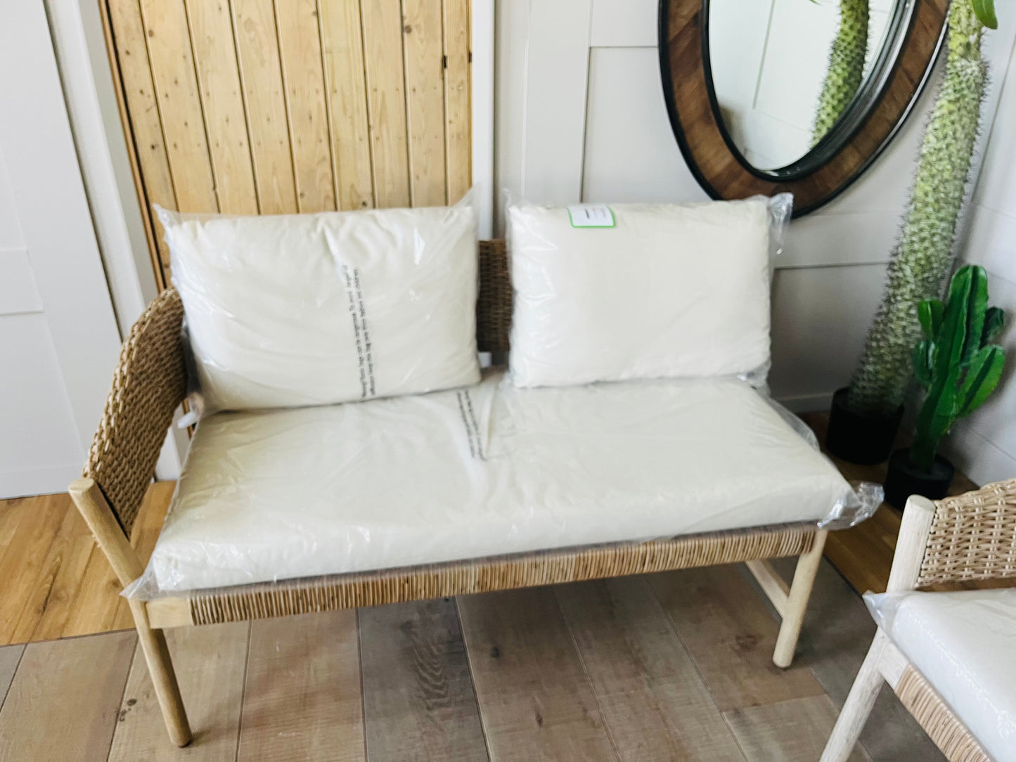 John Lewis Burford 4 Seater Woven Garden Set. Sofa And  1 End Chaise Sofa.