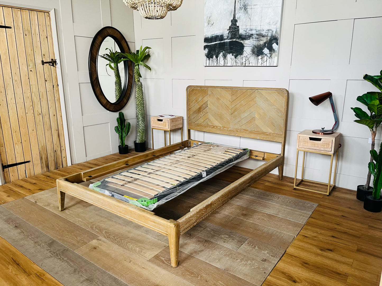 Loaf Flapper Double Bed in Whitewashed Oak