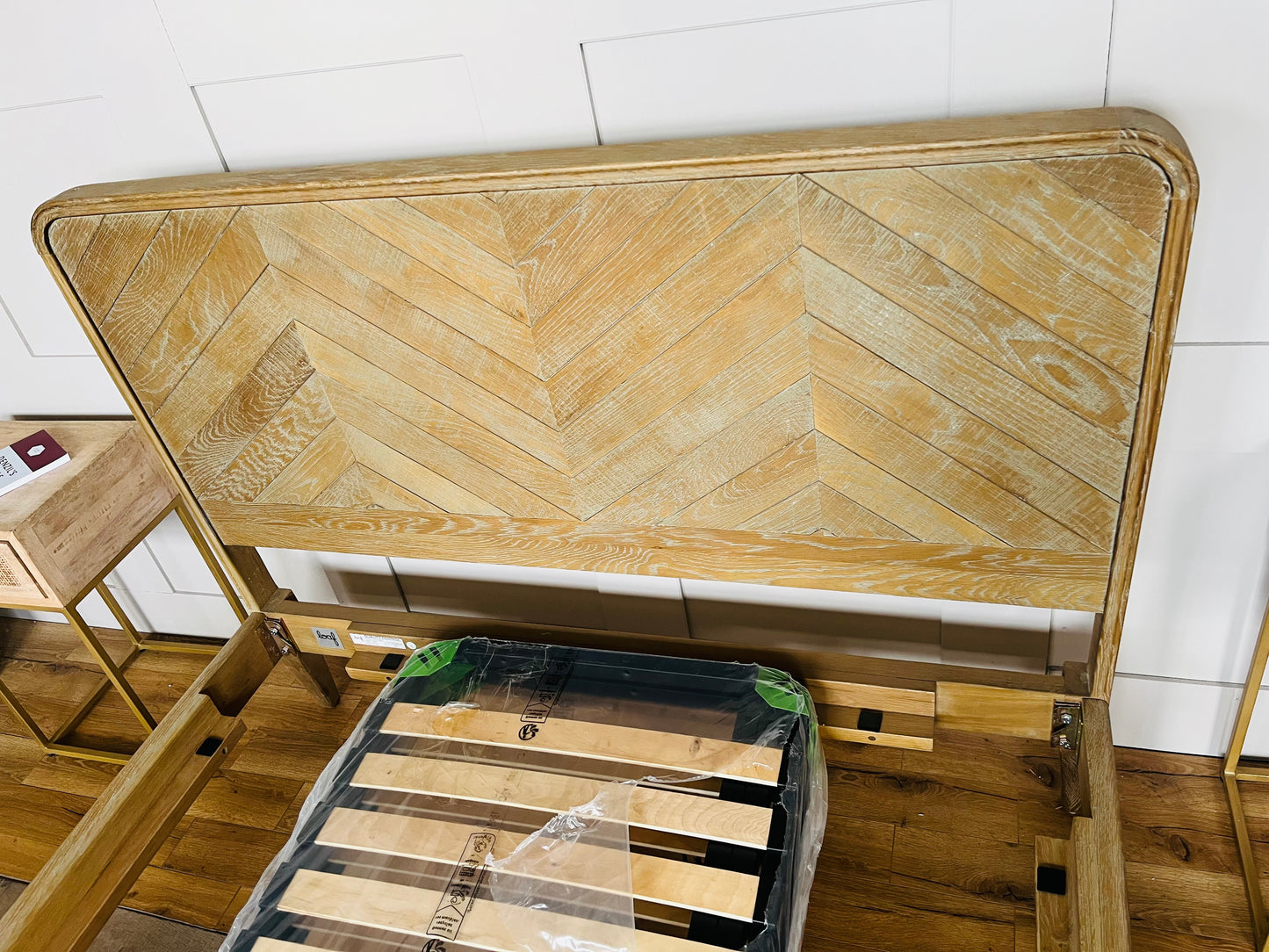 Loaf Flapper Double Bed in Whitewashed Oak