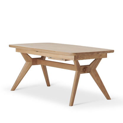 BENTLEY Natural Solid Oak 8-10 Seater Extendable Dining Table Rrp £1079