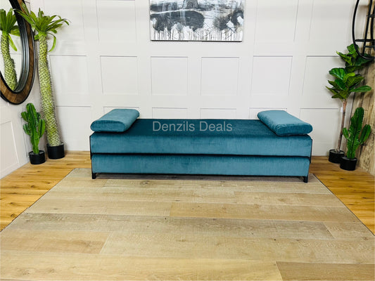 Innovative Duplet Daybed with Powder Coated Metal Legs