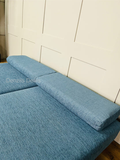 innovative Duplet Daybed With Powder Coated Silver Metal Legs