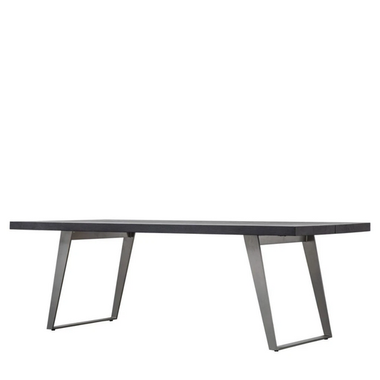 Gallery Newington Large Dining Table 220cm in Black New In Box Rrp £1599