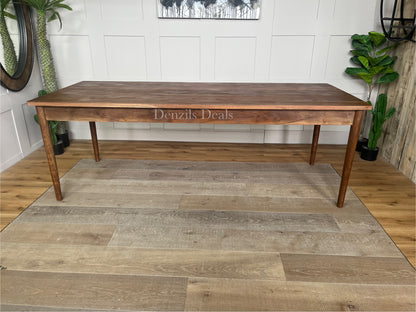 Nkuku Anbu Acacia Dining Table - Washed Walnut