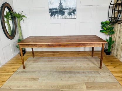 Nkuku Anbu Acacia Dining Table - Washed Walnut
