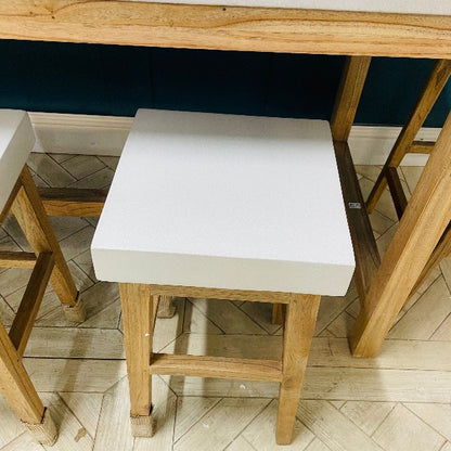 FACET White Counter Stool