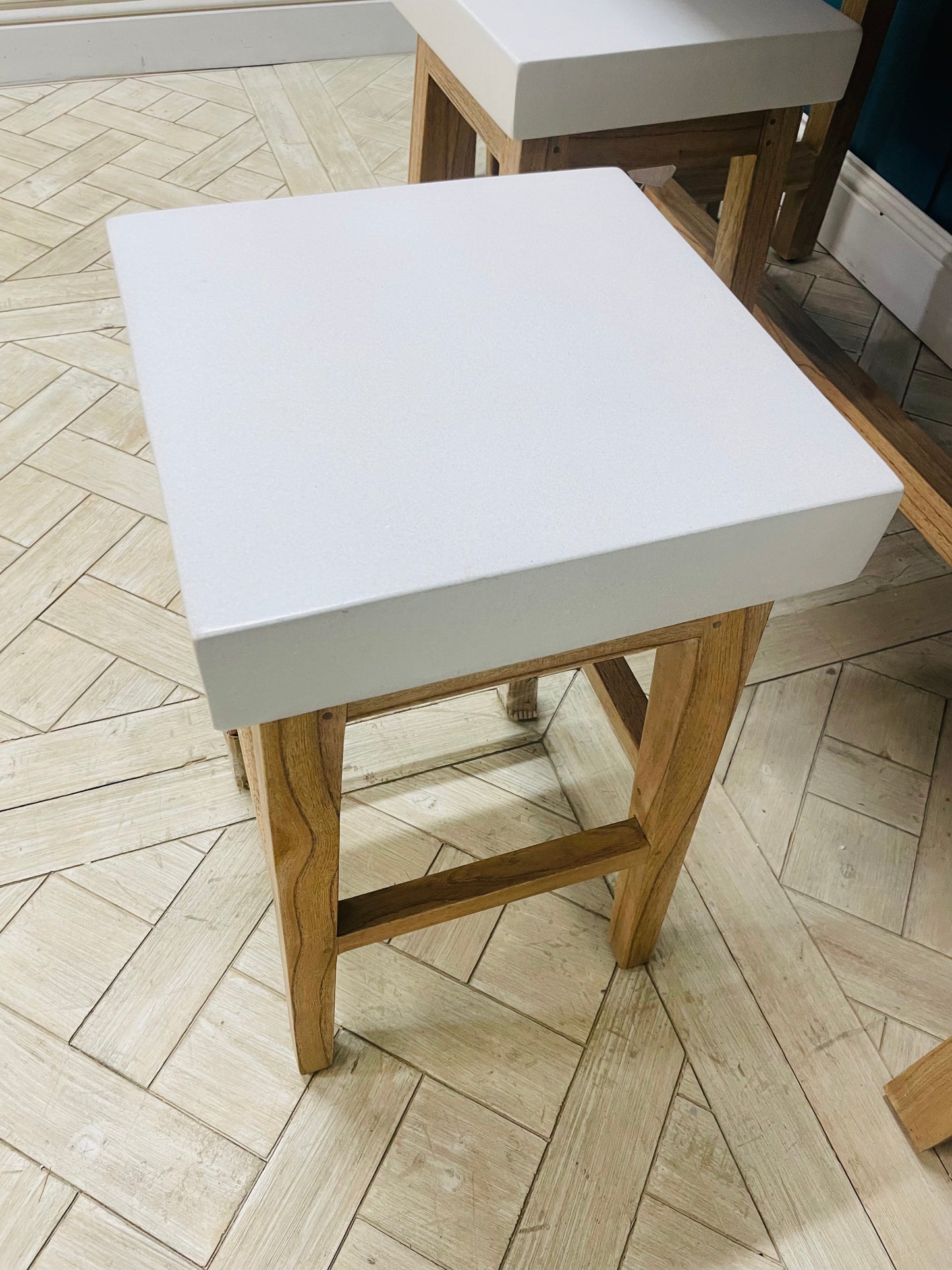 FACET White Counter Stool