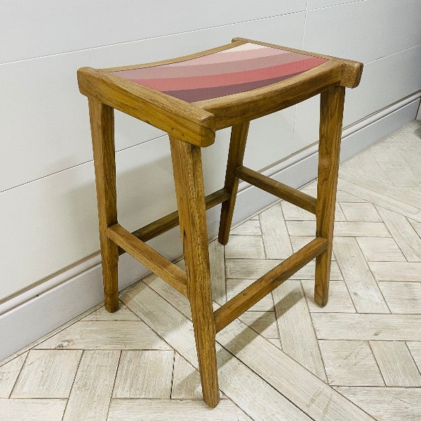 LAVINIA Pink Tint Counter Stool