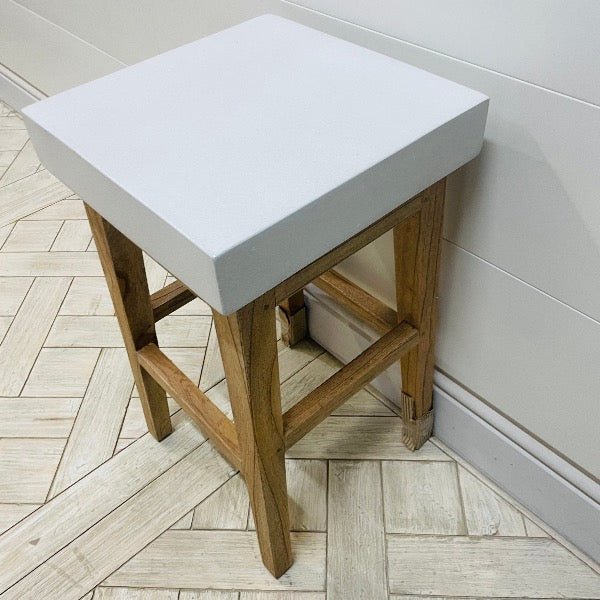 FACET White Counter Stool