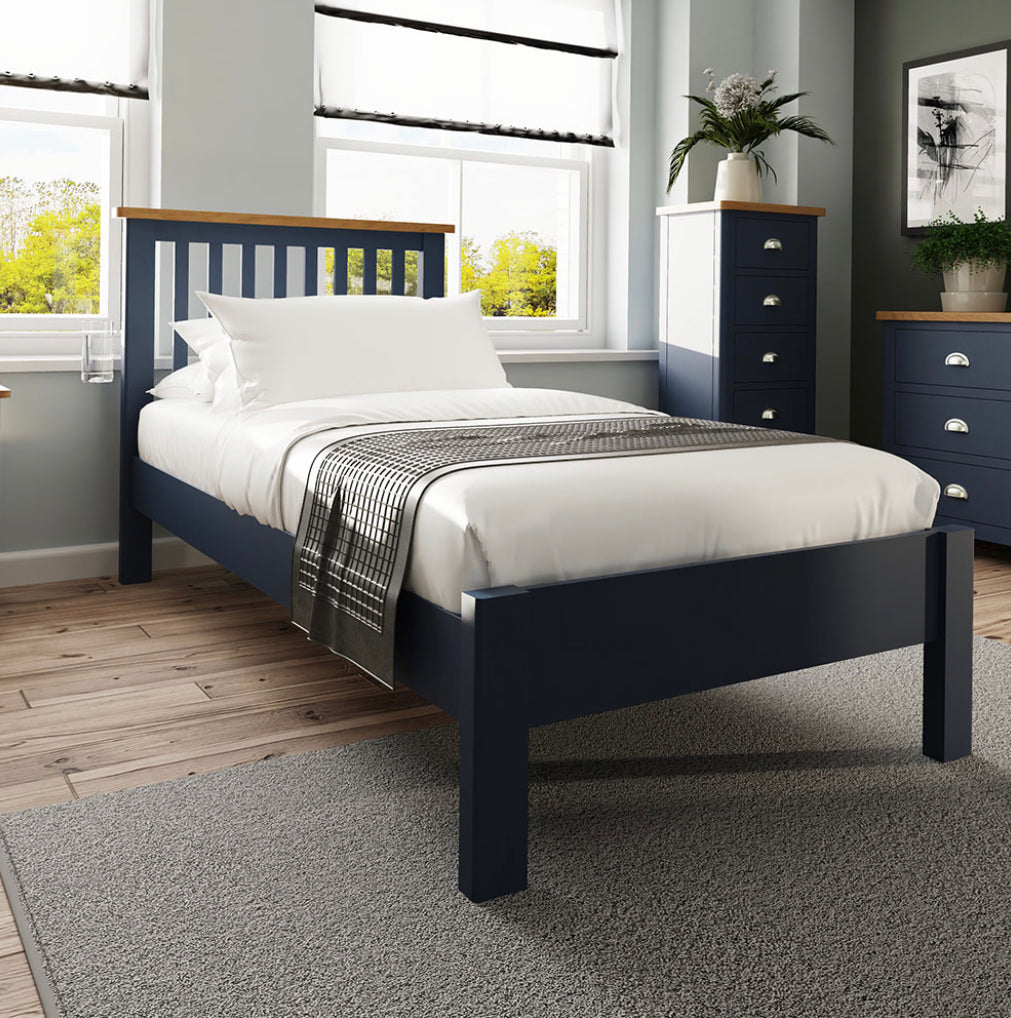 Childon Blue Single 90cm Bedstead Rrp £349