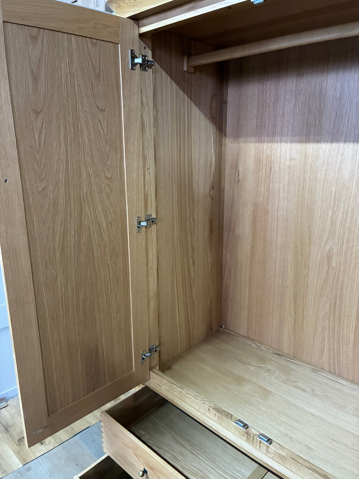 John Lewis Essence Double Wardrobe, Oak Rrp £999 R24