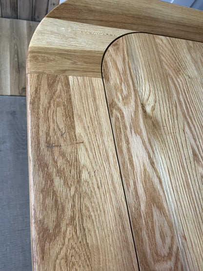 Oak Extendable Dining Table 10-12 Seat Oak Furnitureland Hercules)
