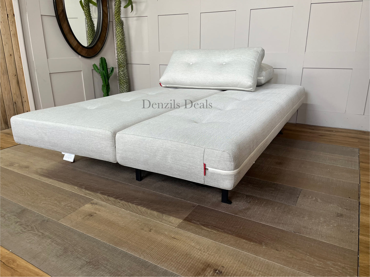 Innovation Living Recast Sofa Bed, Pocket Sprung Mattress, Mixed Dance Natural