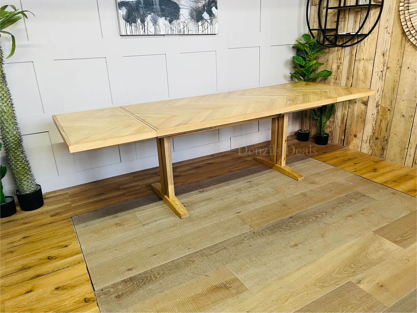 John Lewis Estate 6-10 Seater Extending Dining Table, Natural