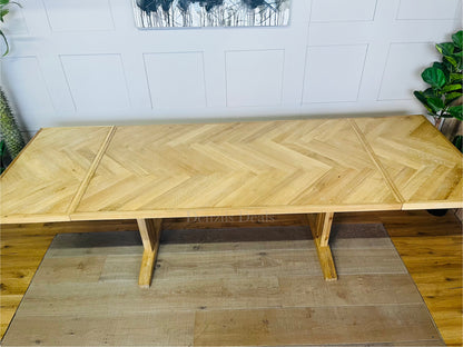 John Lewis Estate 6-10 Seater Extending Dining Table, Natural