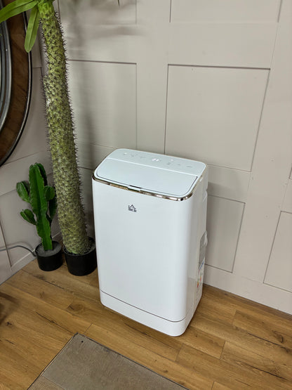 HOMCOM Air Conditioner 14,000 BTU 5 in 1 Mobile - White - 823-050V70WT R45