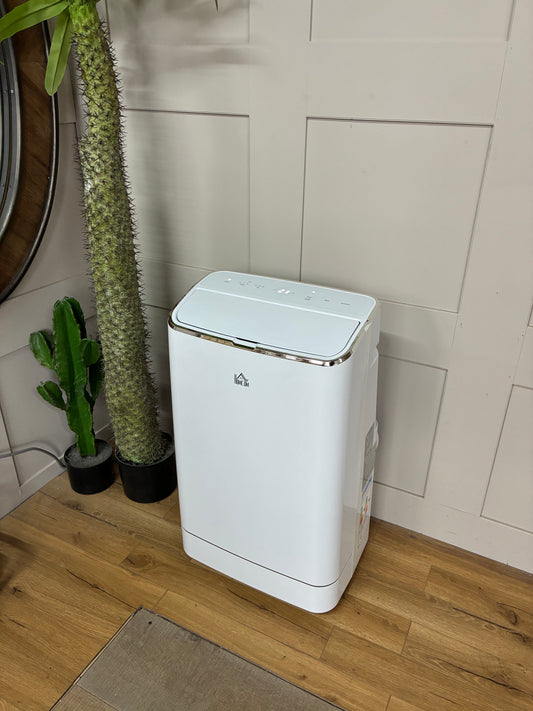 HOMCOM Air Conditioner 14,000 BTU 5 in 1 Mobile - White - 823-050V70WT R45