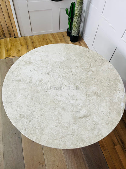 John Lewis Ritz Marble Dining Table, Brown