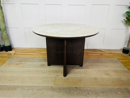 John Lewis Ritz Marble Dining Table, Brown