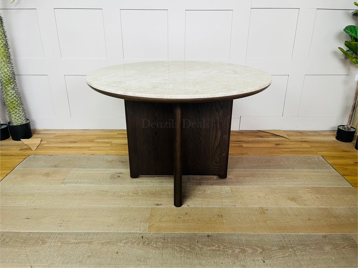 John Lewis Ritz Marble Dining Table, Brown