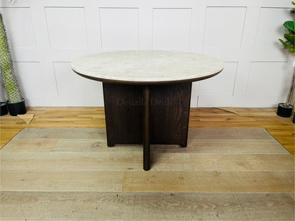 John Lewis Ritz Marble Dining Table, Brown