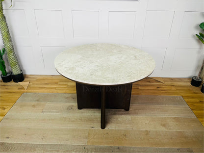 John Lewis Ritz Marble Dining Table, Brown
