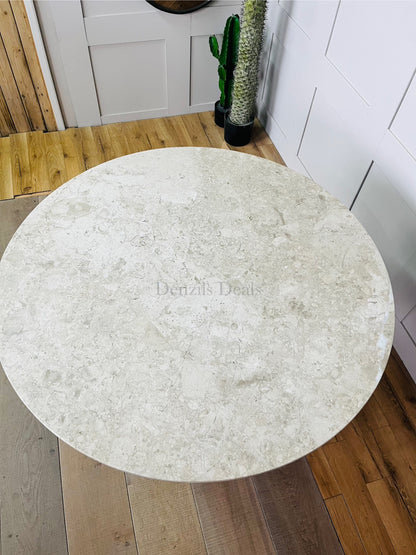 John Lewis Ritz Marble Dining Table, Brown